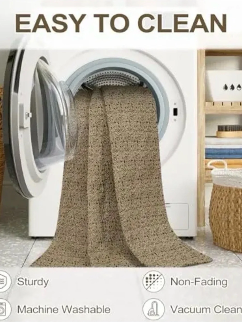 Washable Kitchen Runner Rugs Non Slip, 2x3